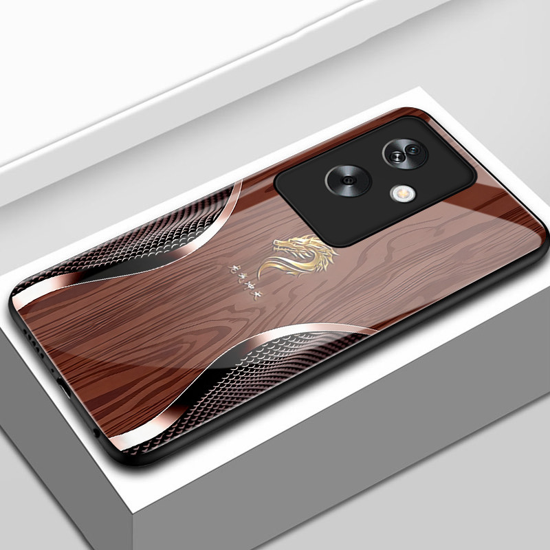 เคสสำหรับ OPPO A79 5G A2 5G เคสโทรศัพท์มังกรเปลือกแก้วกันกระแทก
