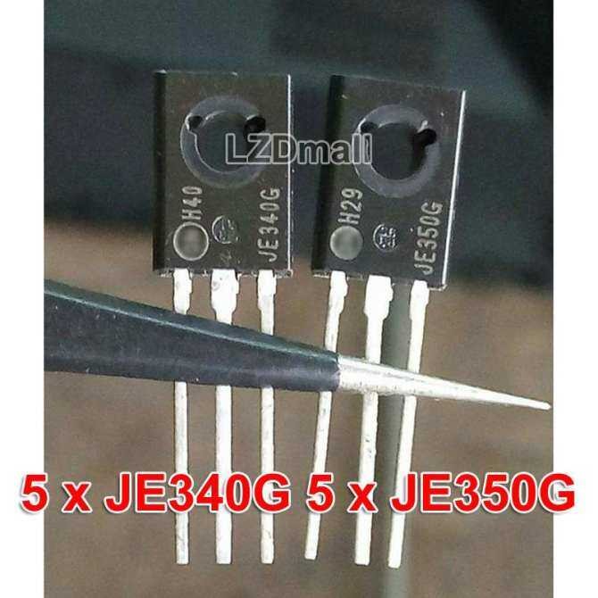 5 คู่ = 10pcs Original JE340G JE350G TO-126 MJE350G MJE340G MJE340 MJE350 Audio Matching Tube