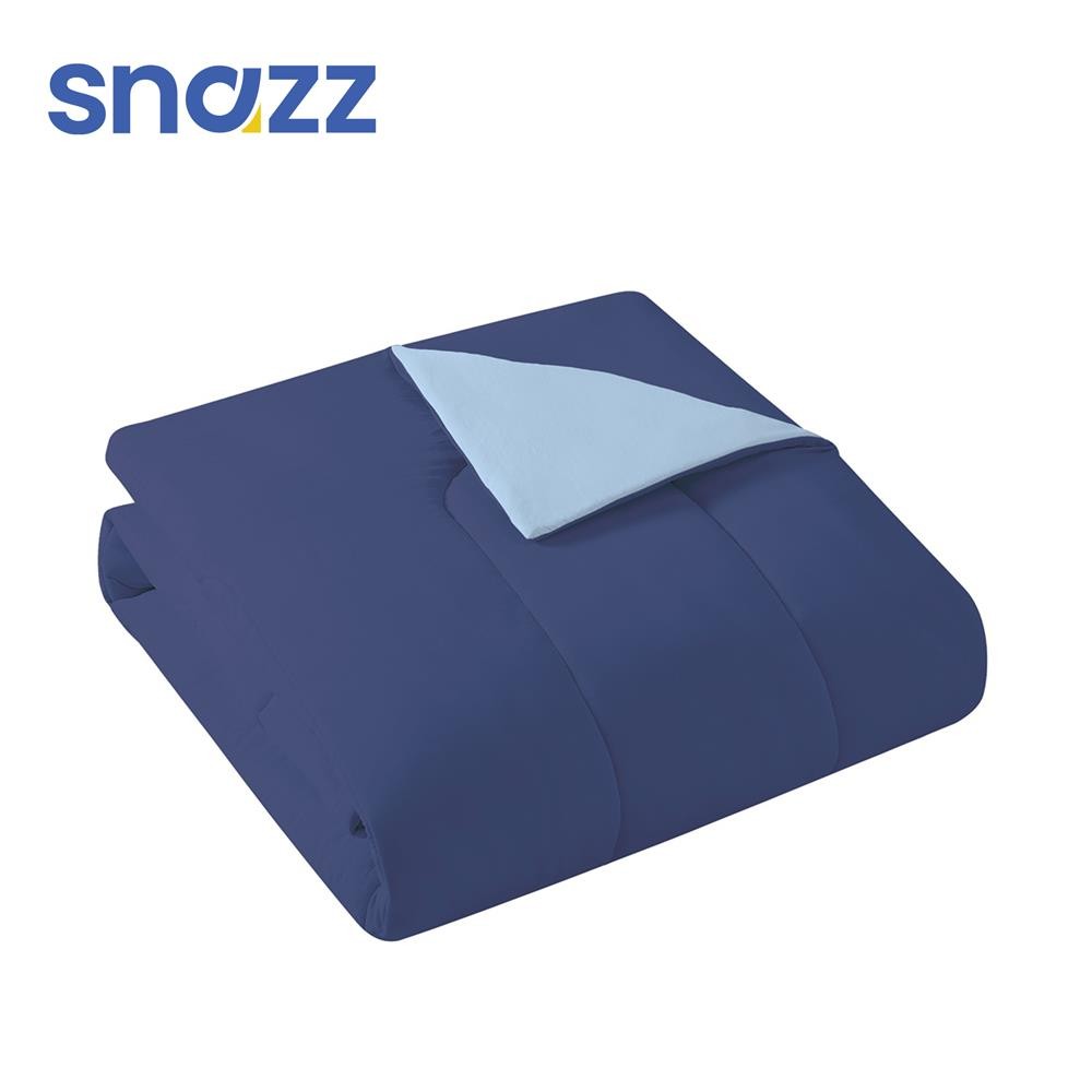 HomePro ผ้านวม  ARON 70×90 นิ้ว สี NAVY แบรนด์ SNAZZ