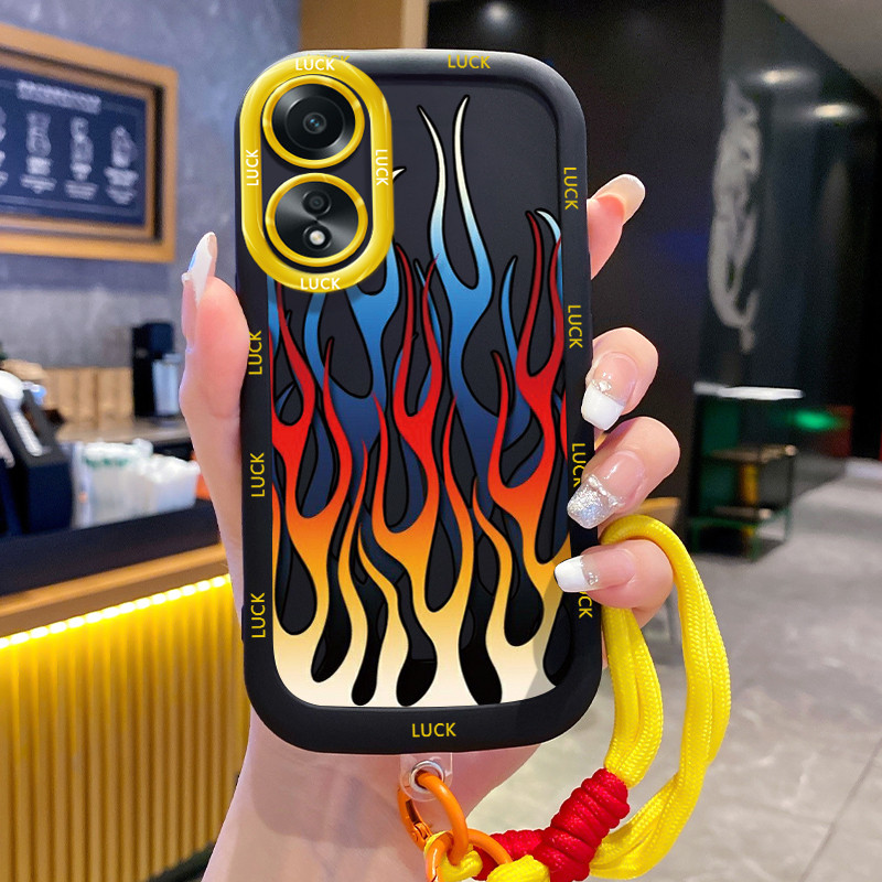 ปลอก Hp สําหรับ OPPO A58 4G A78 4G A58 5G A58X 5G A78 5G A1X 5G A2X 5G กรณีปลอกรูปแบบไฟ Kesing HP Ce