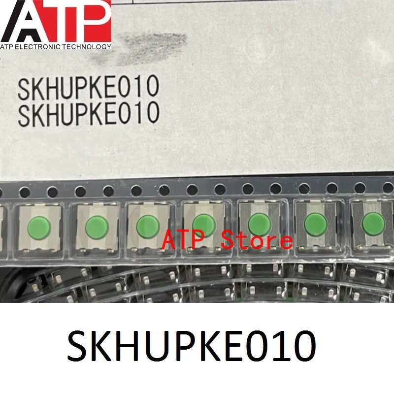 50 ชิ้น/ล็อตใหม่ SKHUPKE010 Switch Tactile NO SPST ปุ่มกลม J-Bend 0.05A 12VDC 0.98N SMD 6.0x6.0x2.5 