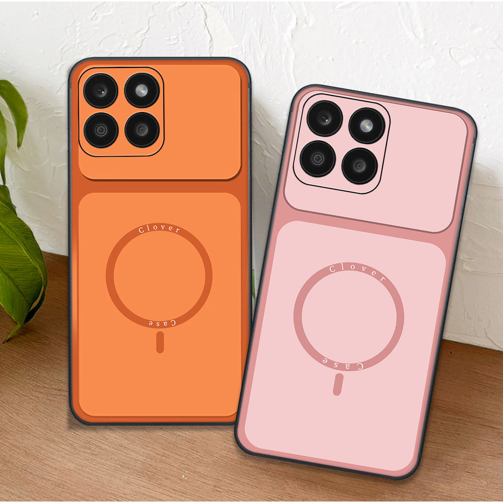 เคสสําหรับ Honor X5b / X5b Plus พร้อมเคสโคลเวอร์พื้นฐานพิมพ์ลายวงกลม