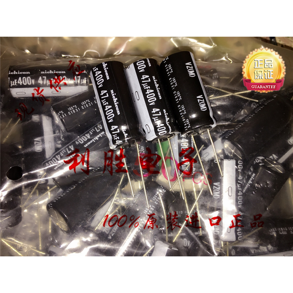 4PCS 47UF 400V ญี่ปุ่น Nichicon NICHICON Electrolytic Capacitor 400V47UF 16 * 35VZ