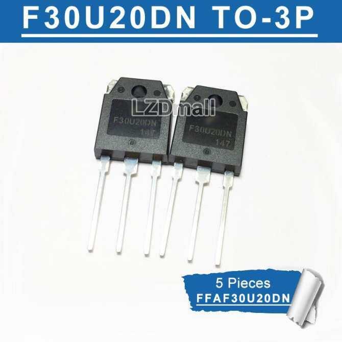 5 ชิ้น F30U20DN TO-3P FFAF30U20DN 30A 200V Ultrafast Recovery ทรานซิสเตอร์ใหม่เดิม