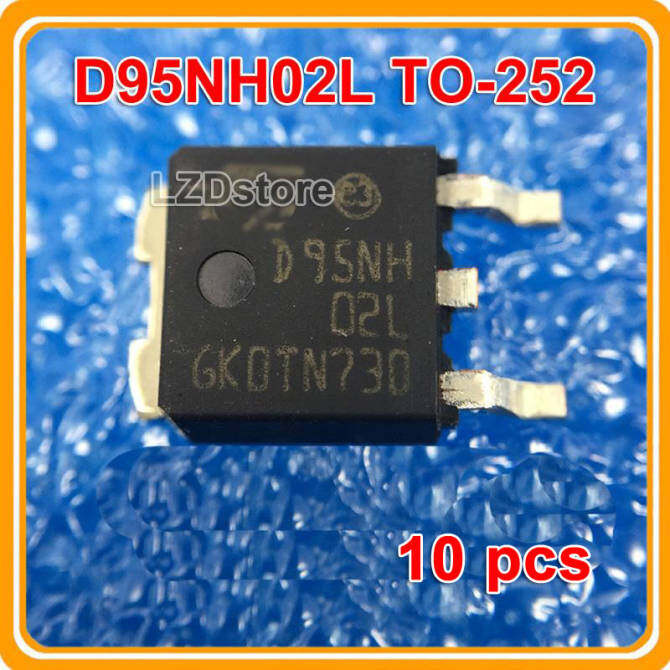 10pcs D95NH02L TO-252 D95NH 02L STD95NH02L TO252 24V/80A N-channel MOSFET ใหม่เดิม