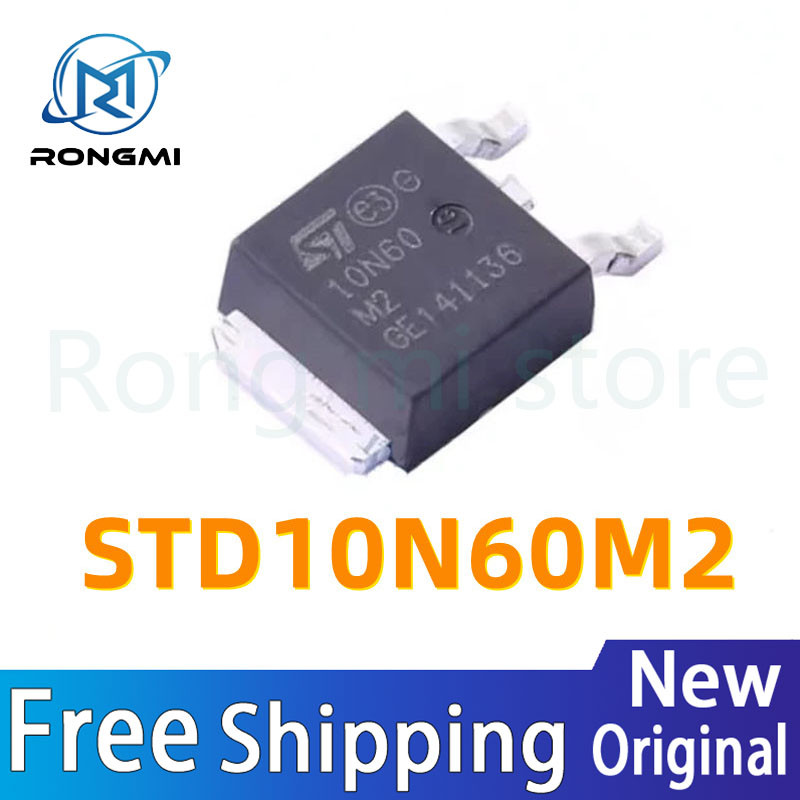 10-50 ชิ้น 10N60M2 STD10N60M2 10N60 TO-252 600V 7.5A ชิป IC ในสต็อกขายส่ง