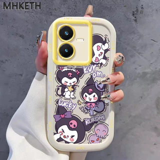 MHKETH เคสสำหรับ VIVO Y22 Y22s เคสโทรศัพท์ซิลิโคนรูปการ์ตูนน่ารักแสดงบุคลิกภาพ