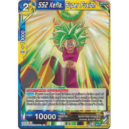 Dragon Ball SS2 Kefla, Super Fusion Card - BT17-133 - Uncommon