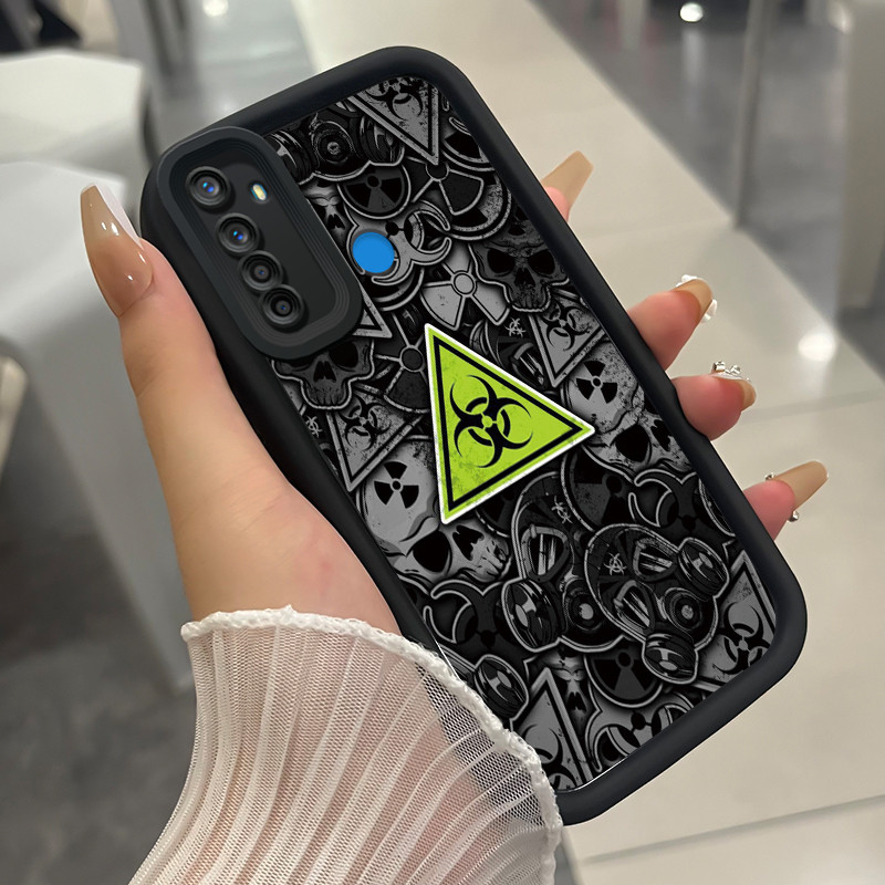เคสสำหรับ Realme 5 Pro 5i 5s 6i C3 C3i Narzo 10 Narzo 10A Narzo 20A เคสโทรศัพท์ปาเป้าสามสีซิลิโคนกันกระแทก