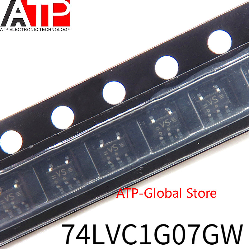 100-1000 ชิ้นใหม่ 74LVC1G07GW VS SOT-353 ชิปไดร์เวอร์ IC BUF NON-INVERT 5.5V 5TSSOP