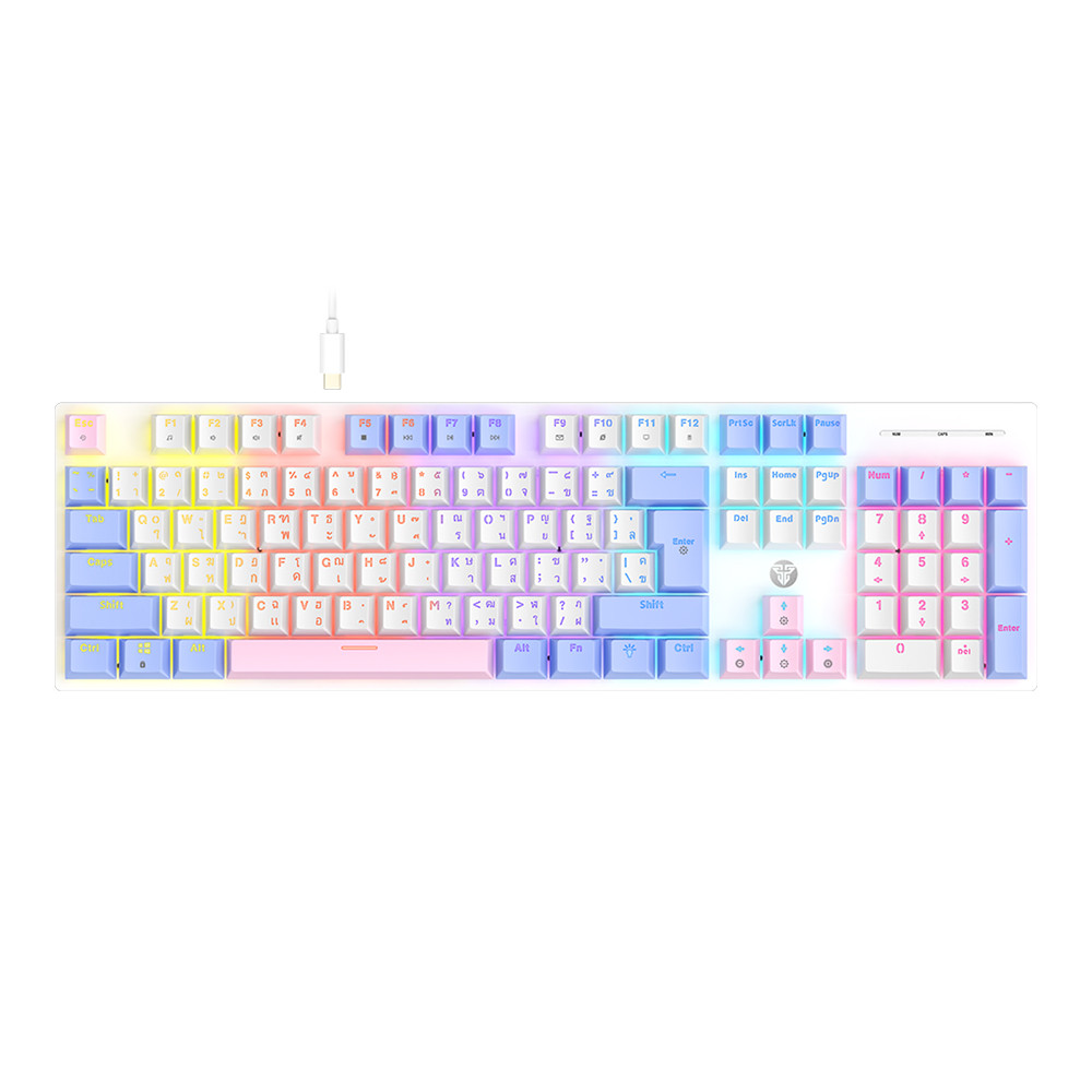 KEYBOARD (คีย์บอร์ด) FANTECH MK889 PRO ATOM104 AME EDITION - BLUE SWITCH MULTI COLOR BACKLIT EN/TH W