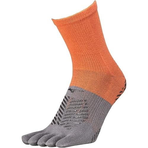 Mizuno Soccer Wear Zero Glide Short Socks 5-Finger Grip P2Mx2510 Flame Orange 21.0-23.0 Cm
