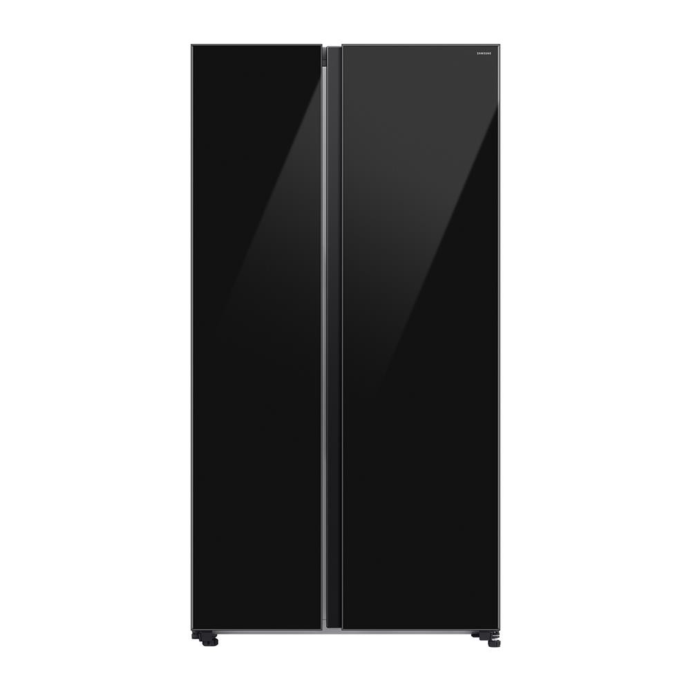 HomePro ตู้เย็น SIDE BY SIDE  RS70F65Q1BST 23.1 คิว กระจกดำ แบรนด์ SAMSUNG