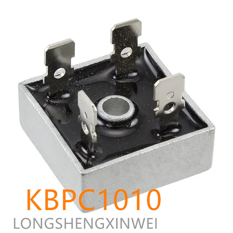 SHDJ-1PCS KBPC1010 Rectifier Bridge Rectifier 10A1000V Square Bridge Single Phase Rectifier Bridge H