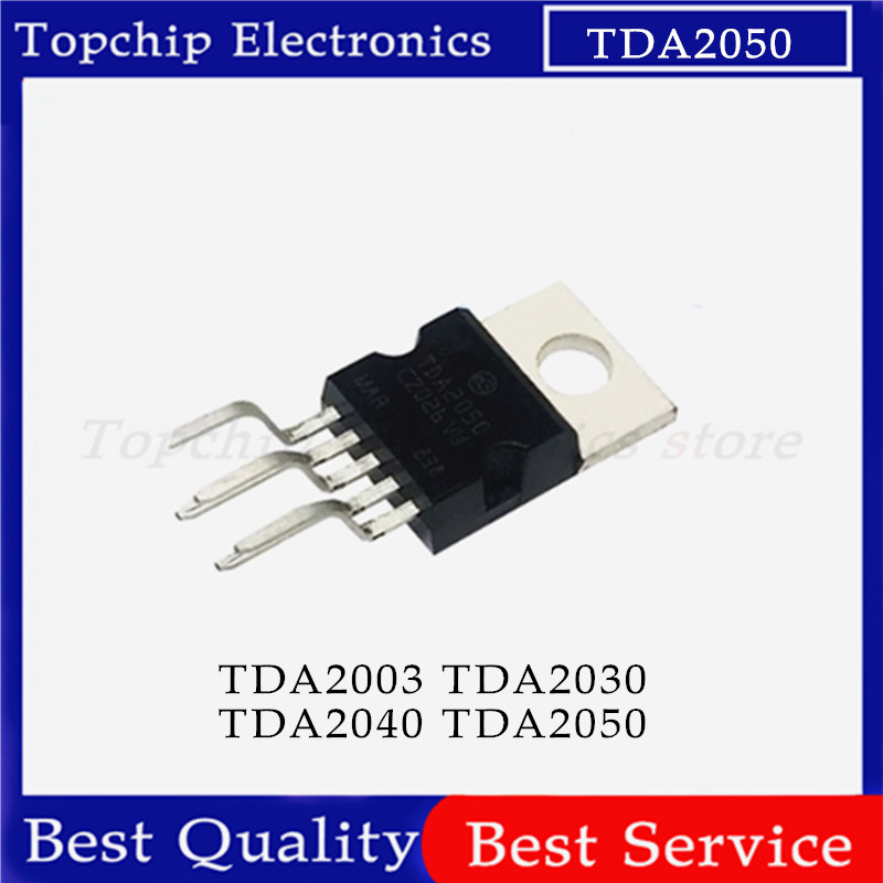 ยี่ห้อใหม่ 10pcs TDA2003 TDA2030 TDA2050 TDA2003A TDA2030A TDA2040 TDA2050A TO220-5 TDA2003AV TDA203