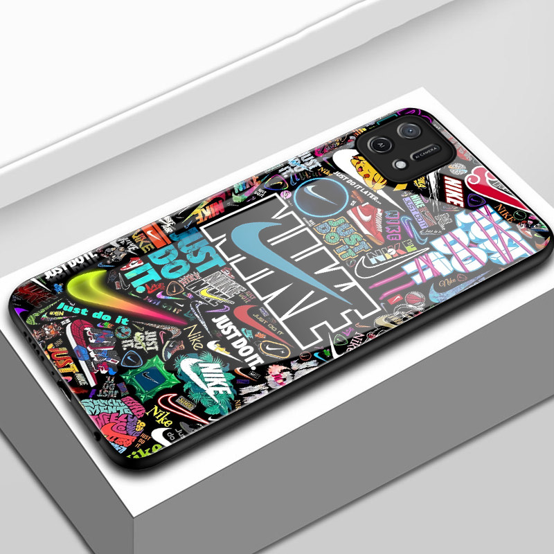 เคสสำหรับ OPPO A16K A16E เคสโทรศัพท์แบรนด์อินเทรนด์เปลือกแก้วกันกระแทก
