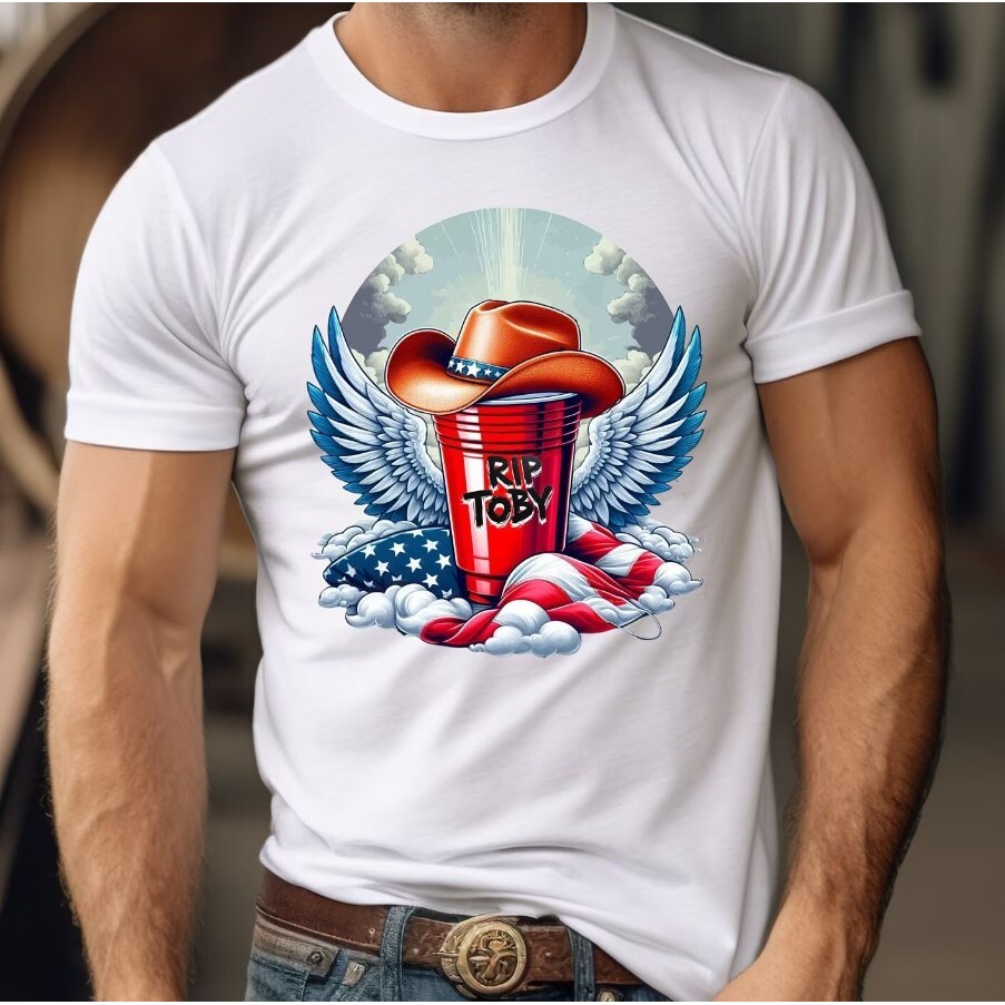 2025 เสื้อยืด Toby Keith Memorial Toby Ketsih Patriotic Country Music In