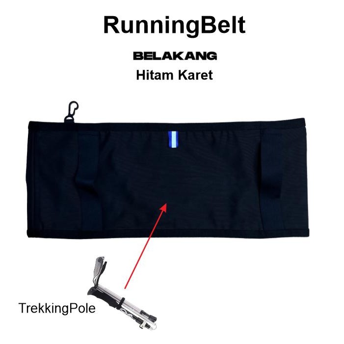 Choice - Running Belt Runmount Runstreet Running Belt/Waist Bag/Running Bag/เข็มขัดสีดําล้วน