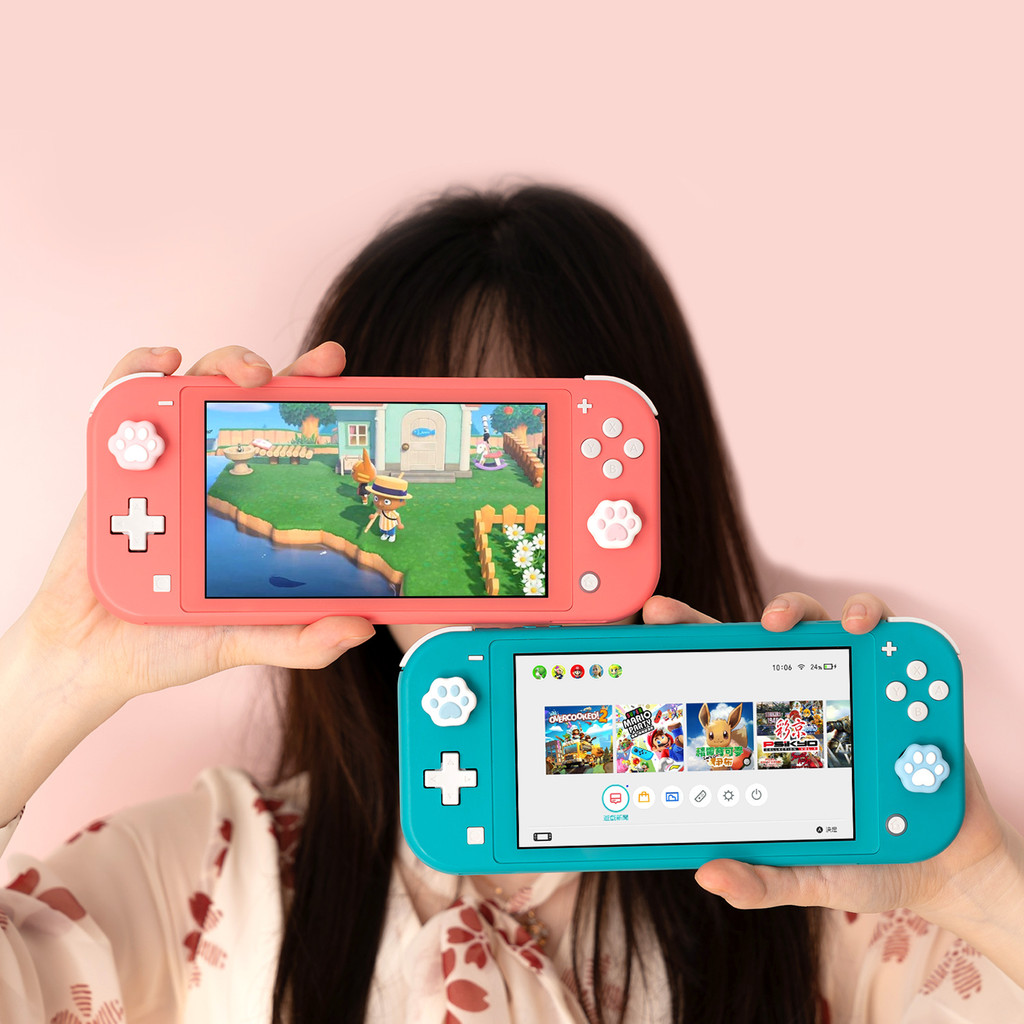 ฝาครอบ Joy-Con แมวเหมียว สำหรับ Nintendo Switch/Lite ซิลิโคน 4 ชิ้น |A5I7IWR1|