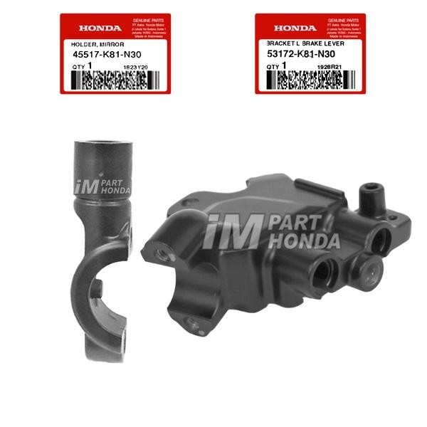 53172-K81-N30 45517-K81-N30 เบรคซ้าย Handle Mount Plus กระจกมองหลัง Mount Beat Street K81 2017 - 201
