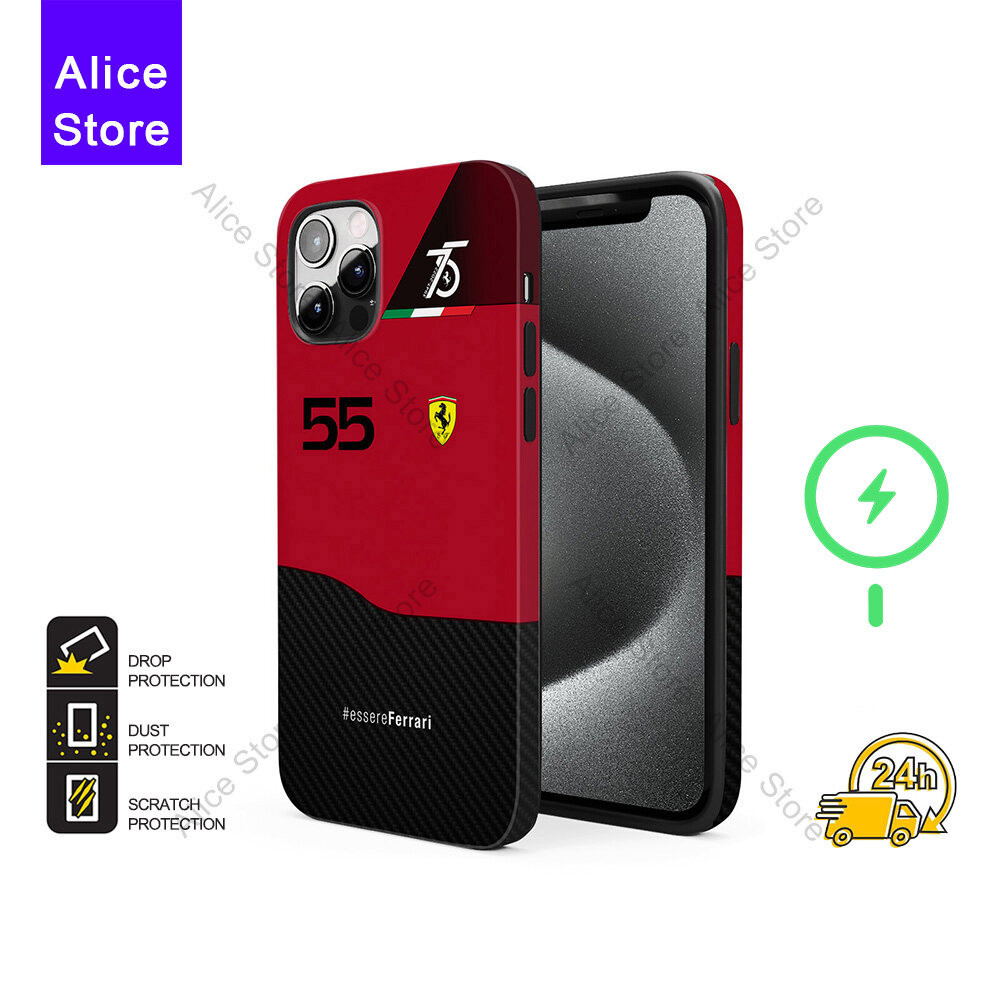 Scuderia F1-75 Carlos Sainz เคสโทรศัพท์สําหรับ iPhone 17 Pro Max / iPhone 16 Pro Max / 15 Pro Max / 