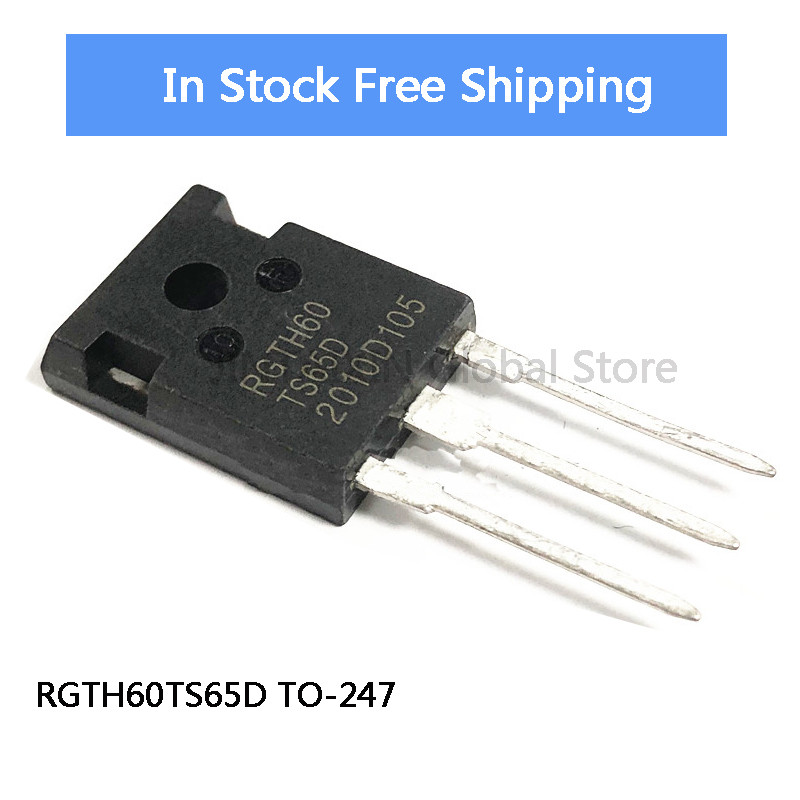 5PCS ใหม่ RGTH60TS65D RGTH60 TS65D 60A 650V TO-247 IGBT ทรานซิสเตอร์ High-power ในสต็อก