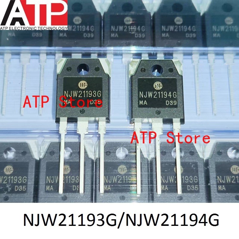 10 คู่/ล็อตใหม่ Original NJW21193G NJW21194G NJW21193 NJW21194 TO-3P เครื่องขยายเสียง BJT 250V 16A