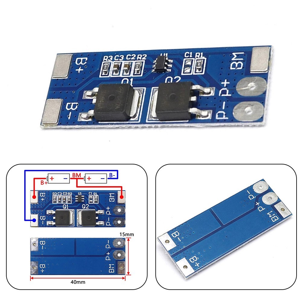 [Z-SMARTCHOICE] ลดล้างสต๊อก 2S 8A Li-ion แบตเตอรี่ลิเธียม 7.4v 8.4V Charger Protection PCB Board pcm
