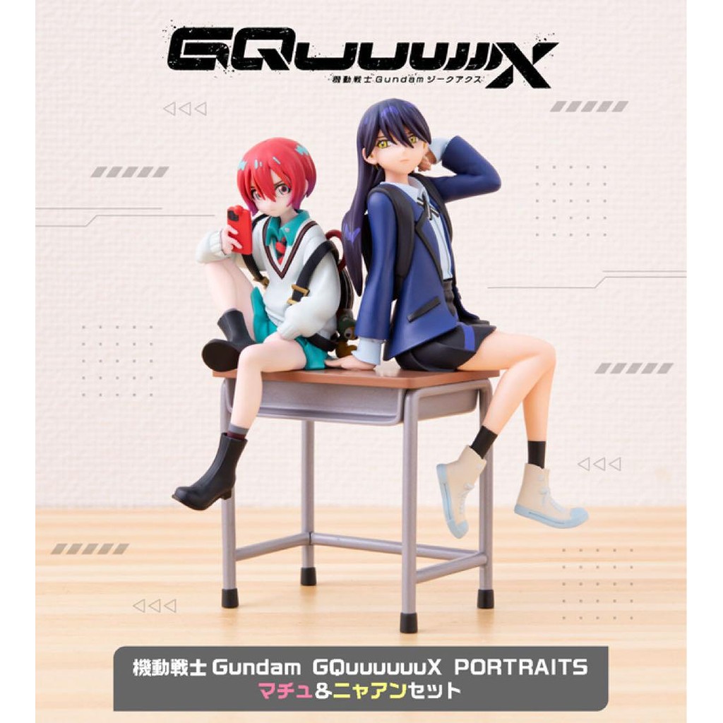 【Direct from Japan】Mobile Suit Gundam GQuuuuuuX PORTRAITS Machu & Nyaan【Japan Exclusive】