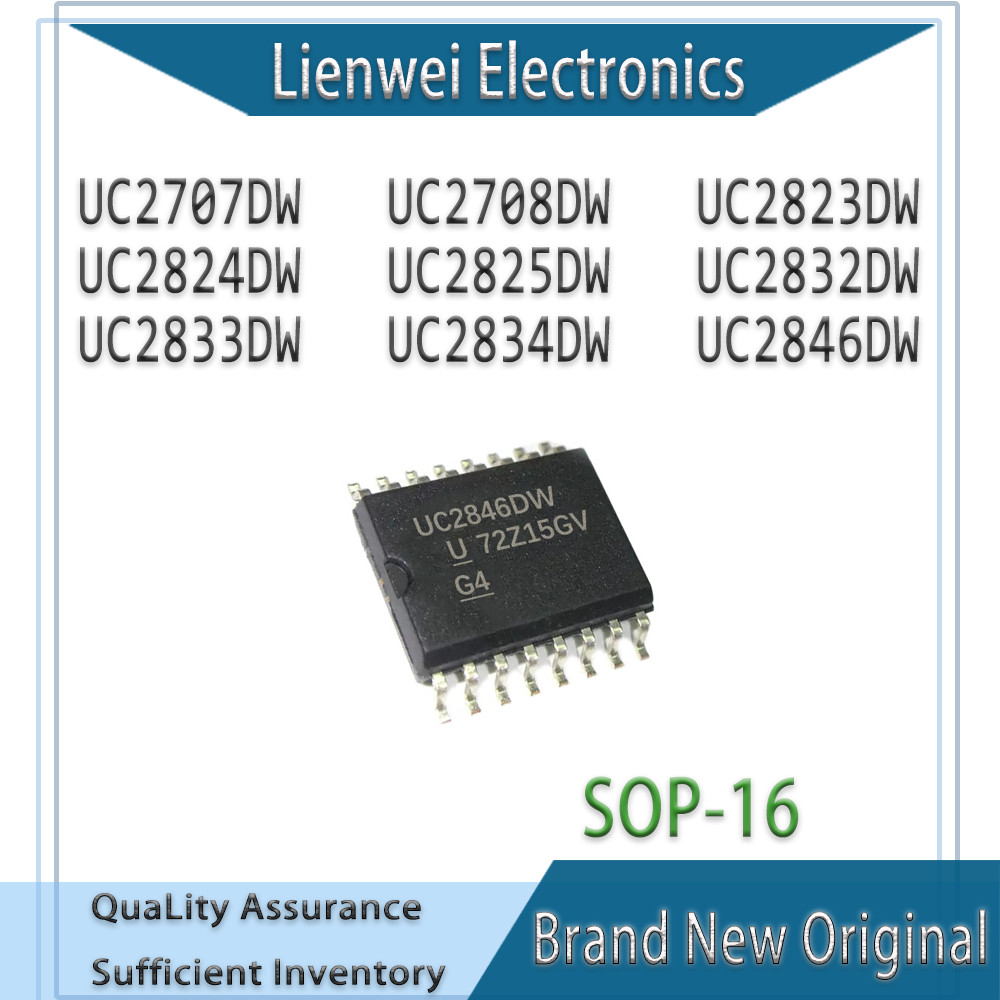 100% ใหม่เดิม UC2707DW UC2708DW UC2823DW UC2824DW UC2825DW UC2832DW UC2833DW UC2834DW UC2846DW IC ชิ