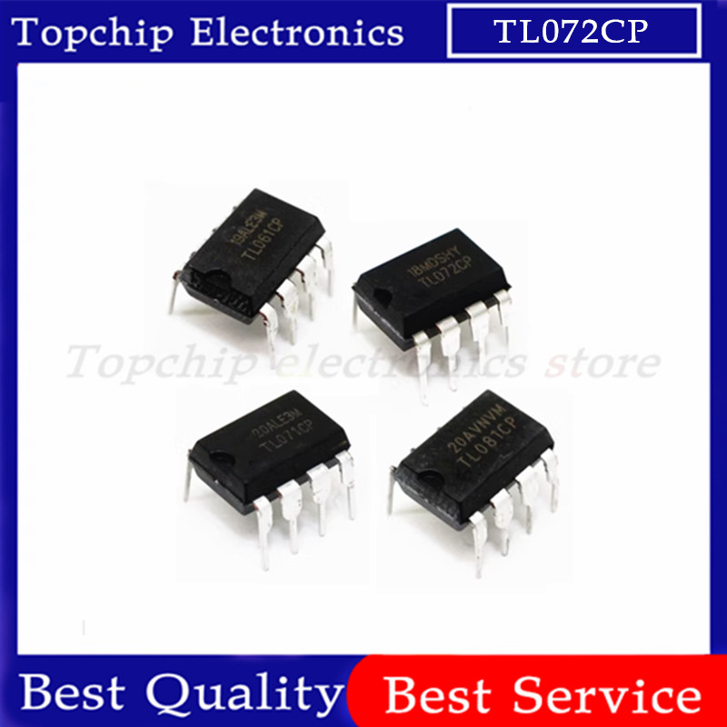 ยี่ห้อใหม่ 10pcs TL072CP TL072 DIP TL072CN DIP-8 TL062CP TL062 TL082CP TL082 TL061CP TL071 TL081CP T