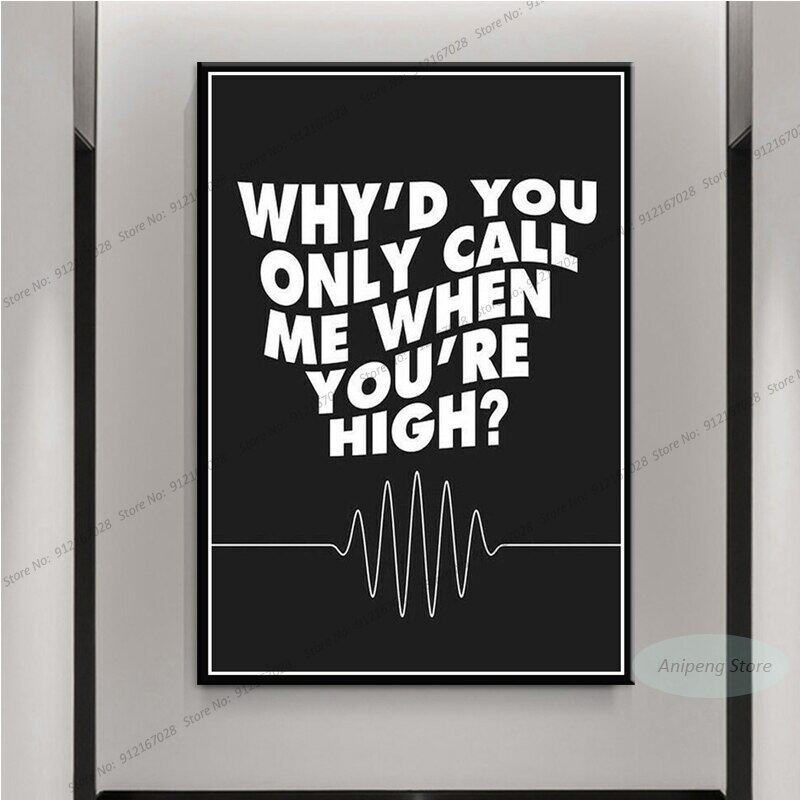 โปสเตอร์ Arctic Monkeys เพลง Star แบบภาพวาดสีน้ำมันบนผ้าใบ สำหรับตกแต่งผนัง