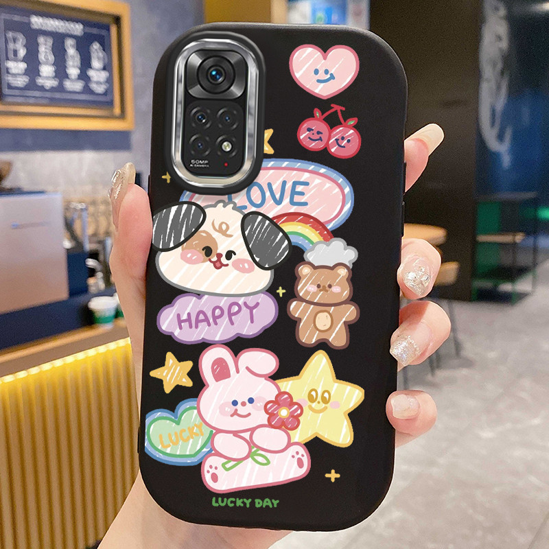 เคสสำหรับ Xiaomi Redmi Note 11 Pro Note 11s Note 11 Pro 5G เคสโทรศัพท์สัตว์น่ารักกันกระแทกกลมและอ้วน