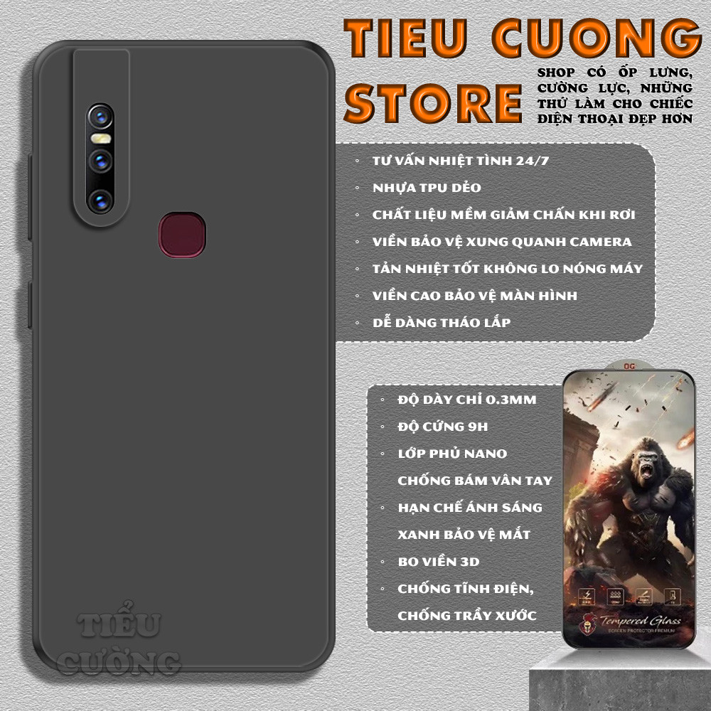 เคสสําหรับ VIVO S1/S1 PRO/V11-PRO/V11i/V15/V15 PRO FLEXIBLE TPU ป้องกันกล้องเต็มรูปแบบ