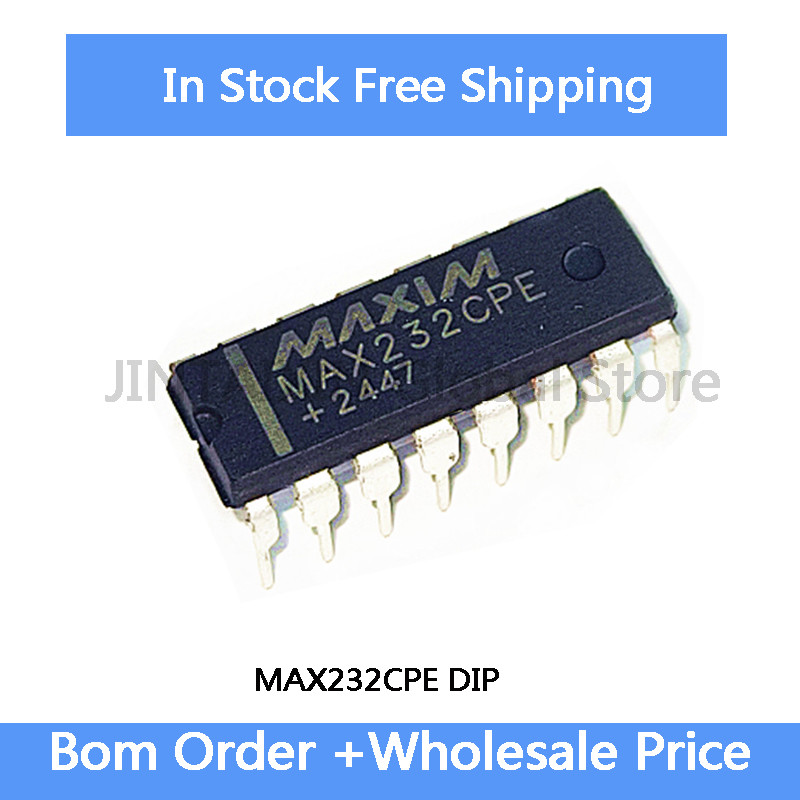 5-100Pcs ใหม่ in-line MAX232CPE MAX232 DIP-16 RS232 Driver Receiver ชิป IC ในสต็อกขายส่งจัดส่งฟรี