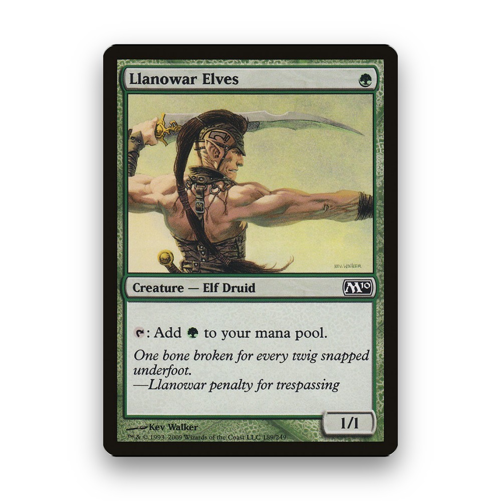 [MTG] Llanowar Visionary [M21] [GREEN] [COMMON] [FOIL] [ENG] (การ์ดเมจิค / Magic the Gathering)