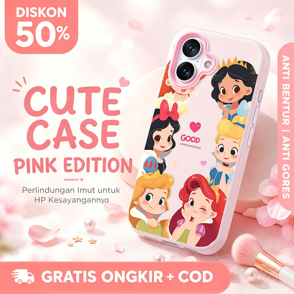 น่ารักความงามเจ้าหญิงDisneyการ์ตูนQ 2 In 1ปลอกVivo T5 Pro Y31D Pro Iqoo Z11X Y05 V70 Fe Y19S Pro Y40