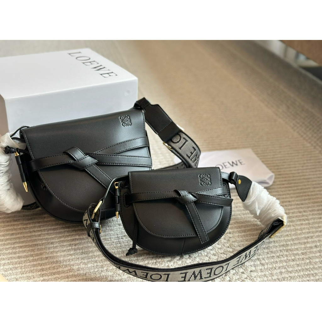 Sadddle Bag Messenger Bag หนังวัว