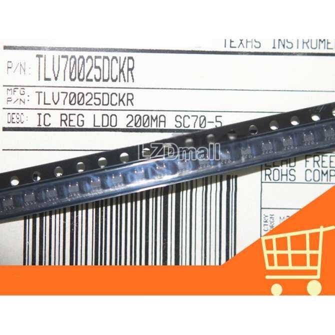 10 ชิ้น TLV70025DCKR QTP SC70-5 LDO Linear Regulator ชิป IC ใหม่เดิม