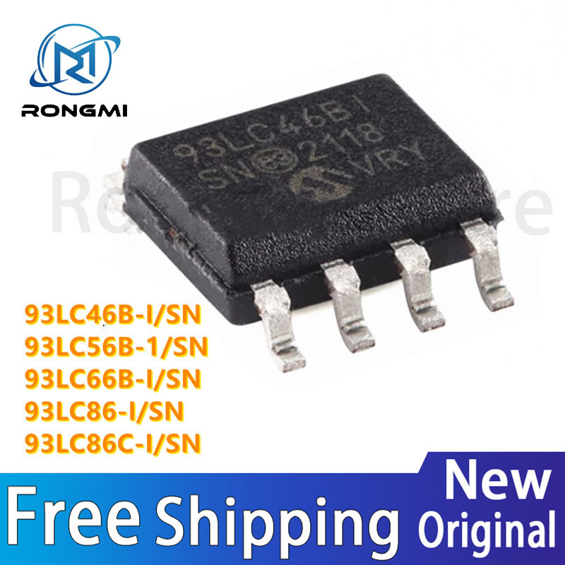(KKK10 ชิ้น/ล็อตใหม่เดิมแท้ 93LC46B-I SN 93LC56B-I SN 93LC66B-I SN 93LC86-I SN 93LC86C-I SN SOP-8 IC