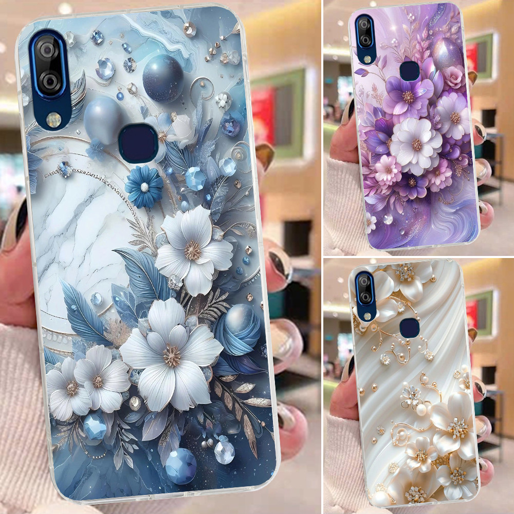 เคส Vsmart Active 1 / Active 1 Plus / Active 1+ พิมพ์ลายดอกไม้สุดหรู