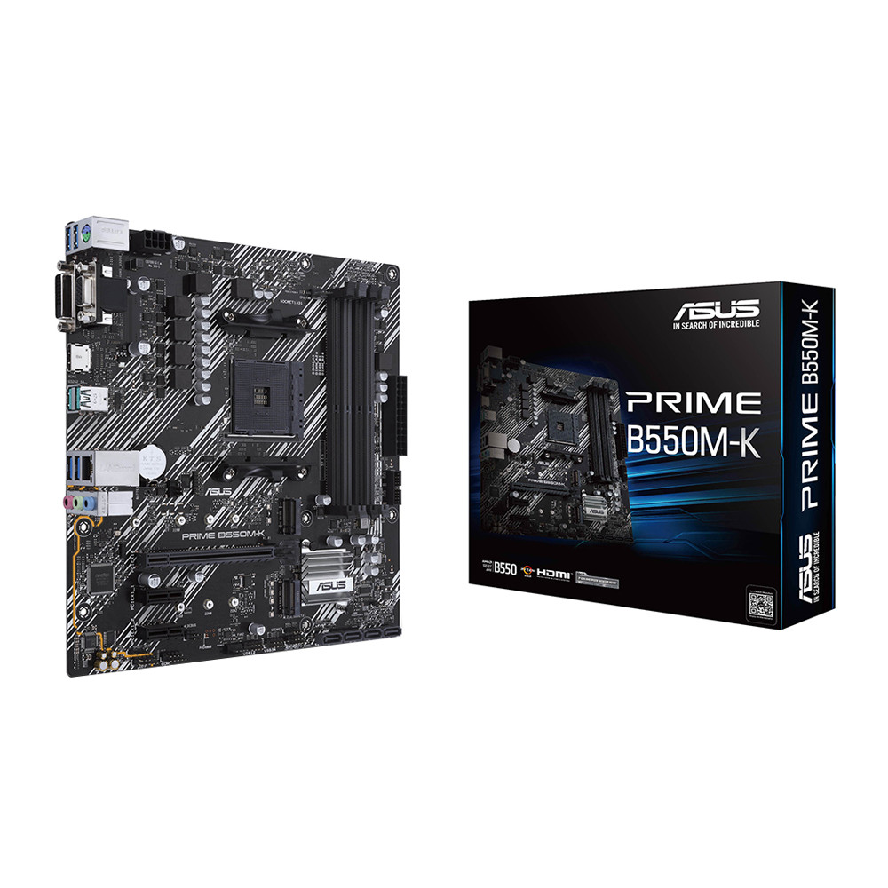 MAINBOARD (เมนบอร์ด) ASUS PRIME B550M-K - AMD SOCKET AM4 DDR4 MICRO-ATX ;;