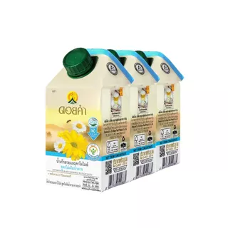 [สินค้าส่งด่วน]ดอยคำ น้ำเก๊กฮวยและคาโมไมล์ สูตรไม่มีน้ำตาล 500 มล. แพ็ค 3