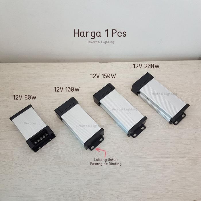 12V 5A 60w 8.3A 100w 12.5A 150w 16A 200w กันฝน ip54 แหล่งจ่ายไฟตกแต่ง