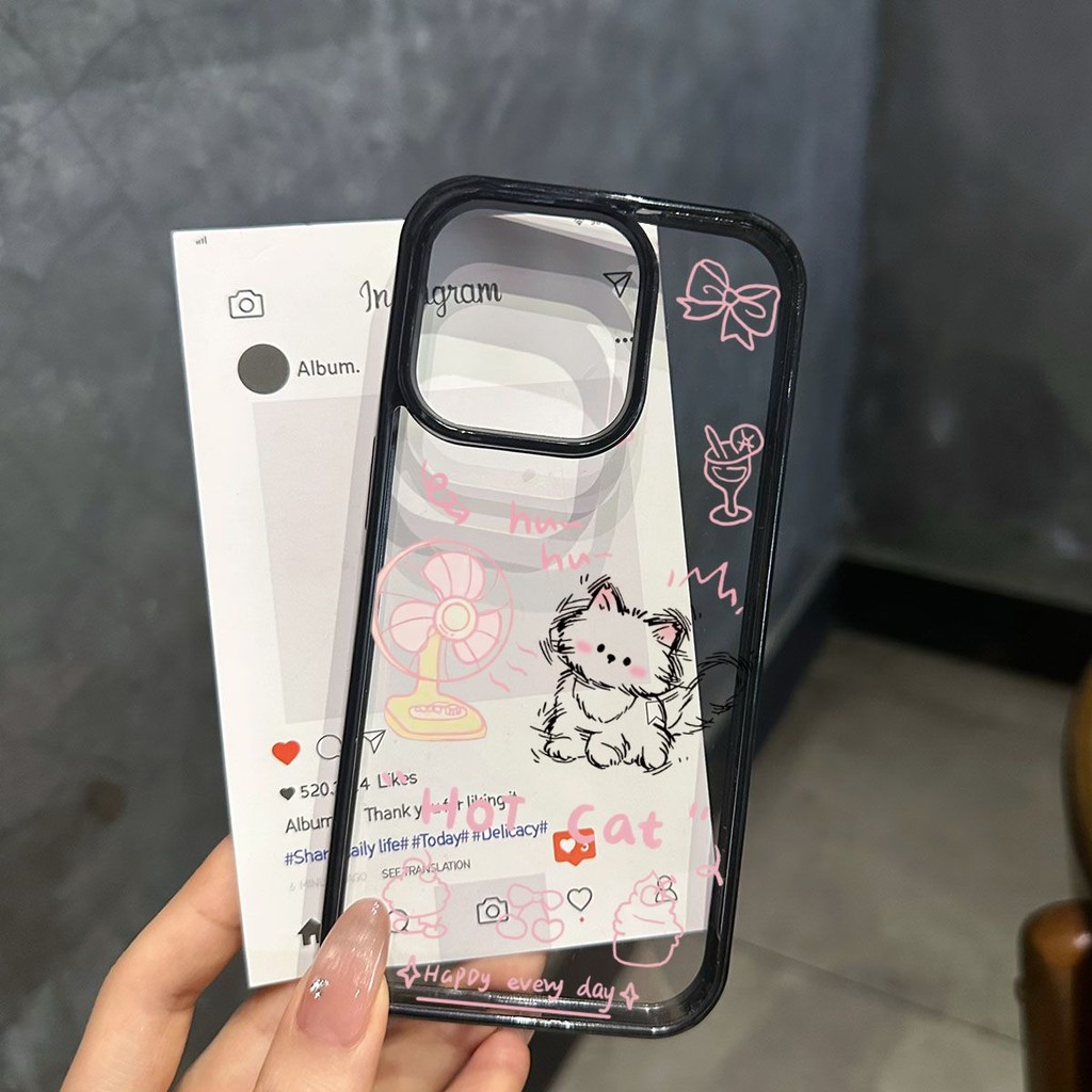 Cat Clear Aesthetic Casing Infinix Hot 50I Smart 10 Hot 60I 60 Pro Plus 40I 4G Note 30 5G Note 40 50