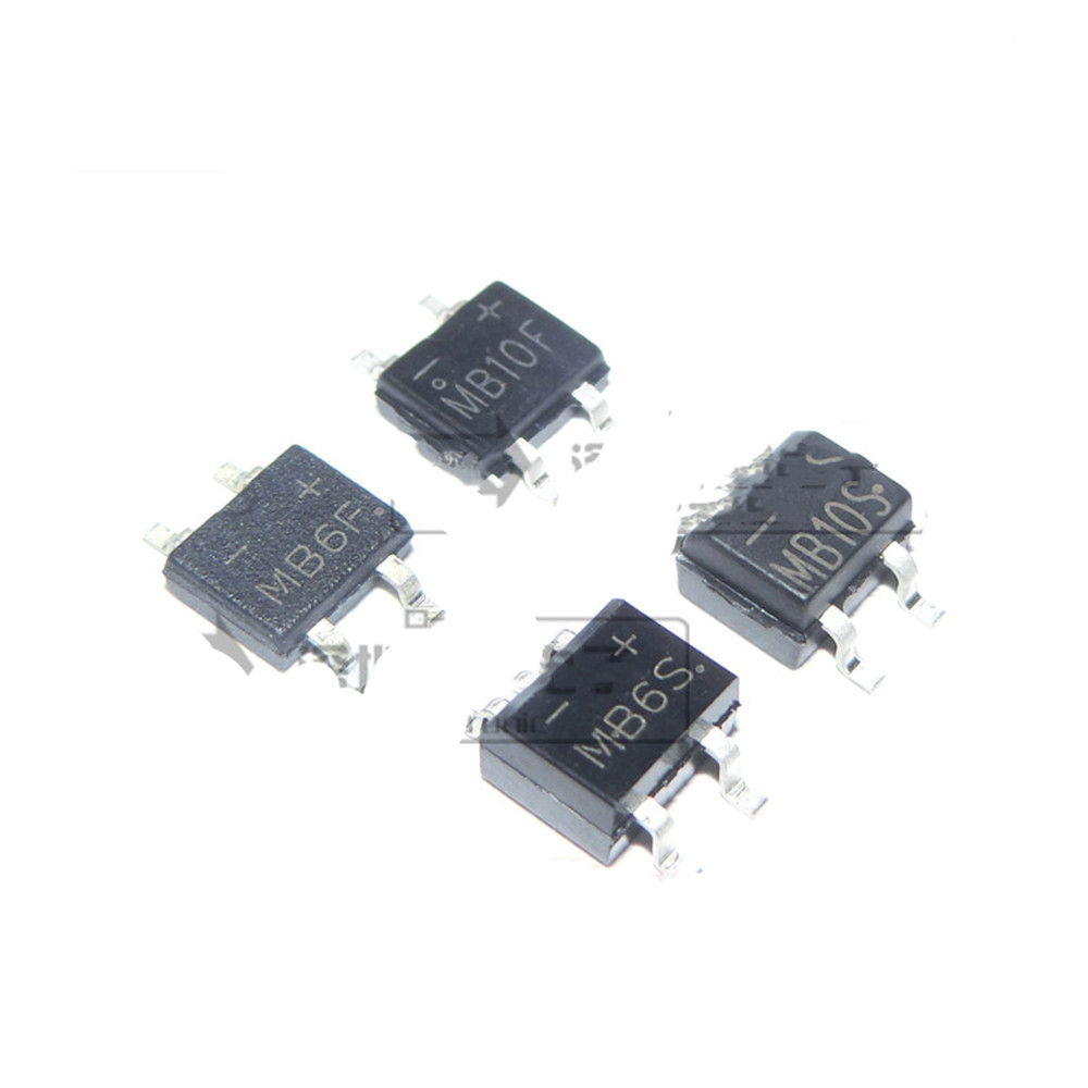 100PCS MB6S MB8S MB10S Ultra-thin Rectifier Bridge Stack MB6F MB8F MB10F MB-F SOP4 MB10M MB6M DIP4