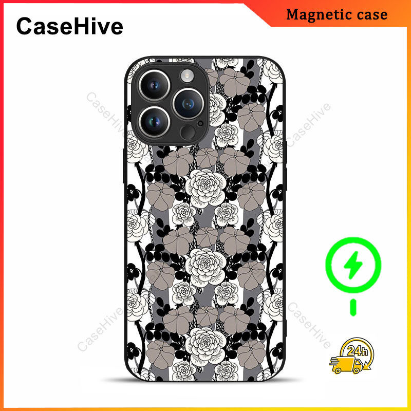 เคสโทรศัพท์ดอกไม้สําหรับ iPhone 17 Pro Max / iPhone 16 Pro Max / 15 Pro Max / 13 / Samsung Galaxy S2