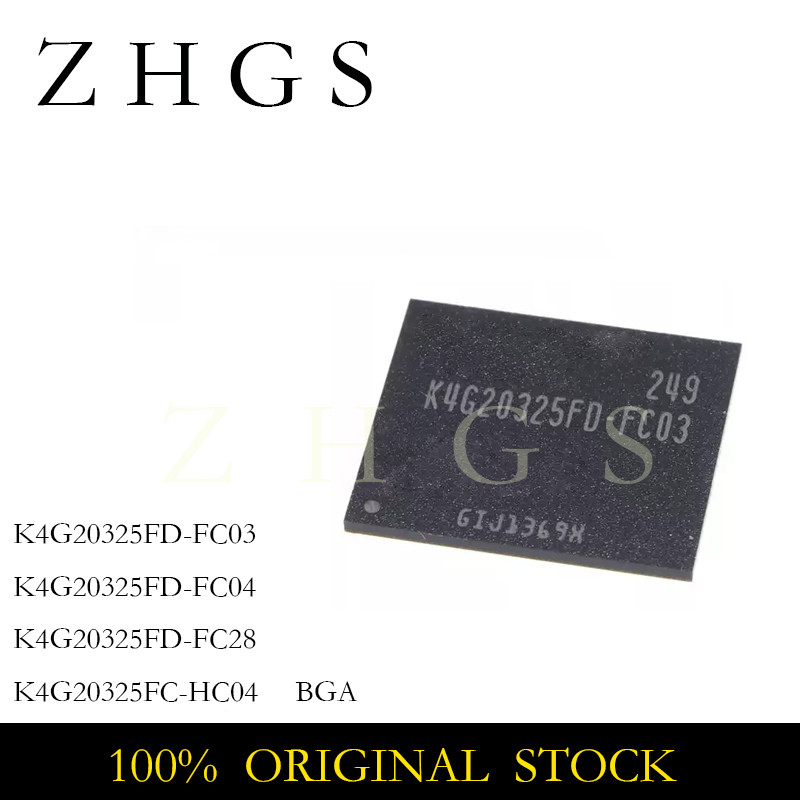 1PCS 100% ใหม่ K4G20325FD-FC03 K4G20325FD BGA K4G20325FD-FC04 K4G20325FD-FC28 K4G20325FC-HC04 K4K4G 