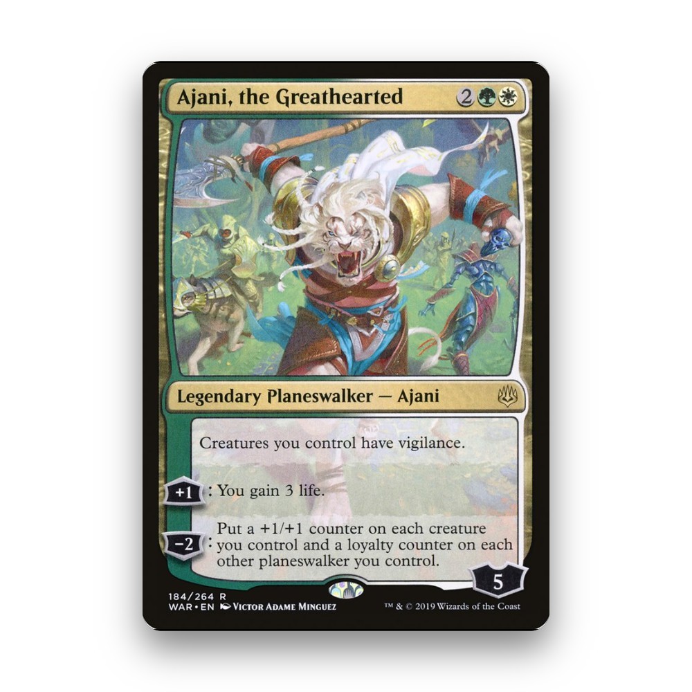 [MTG] Ajani, the Greathearted (#184) [WAR] [MULTI] [RARE] | Magic the Gathering