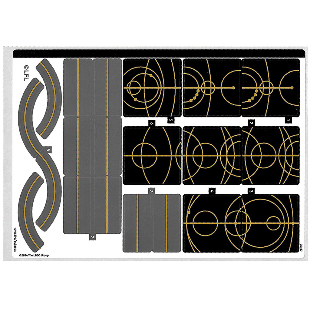 Brick2cube Part - Sticker Sheet for Set 75385 - (10108892/6488506) - 75385stk01